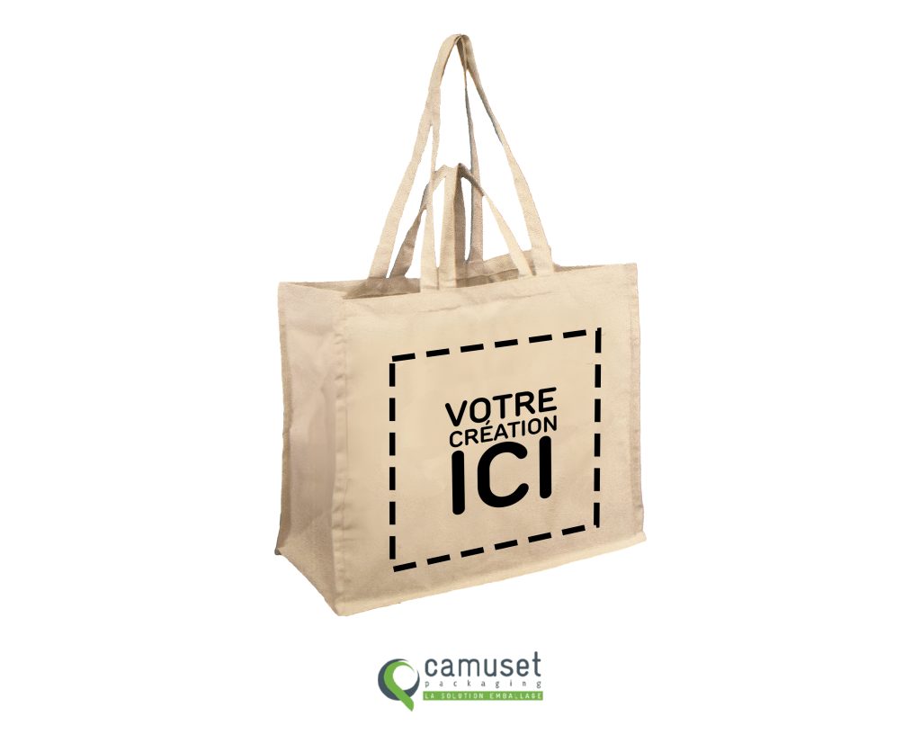Sac cabas réutilisable en fibre naturelle "C7"