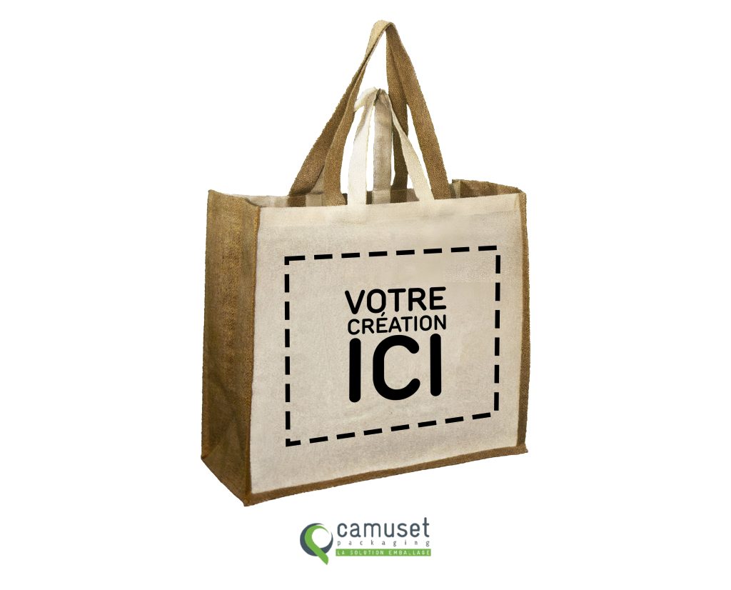 Sac cabas réutilisable en fibre naturelle "JC40"