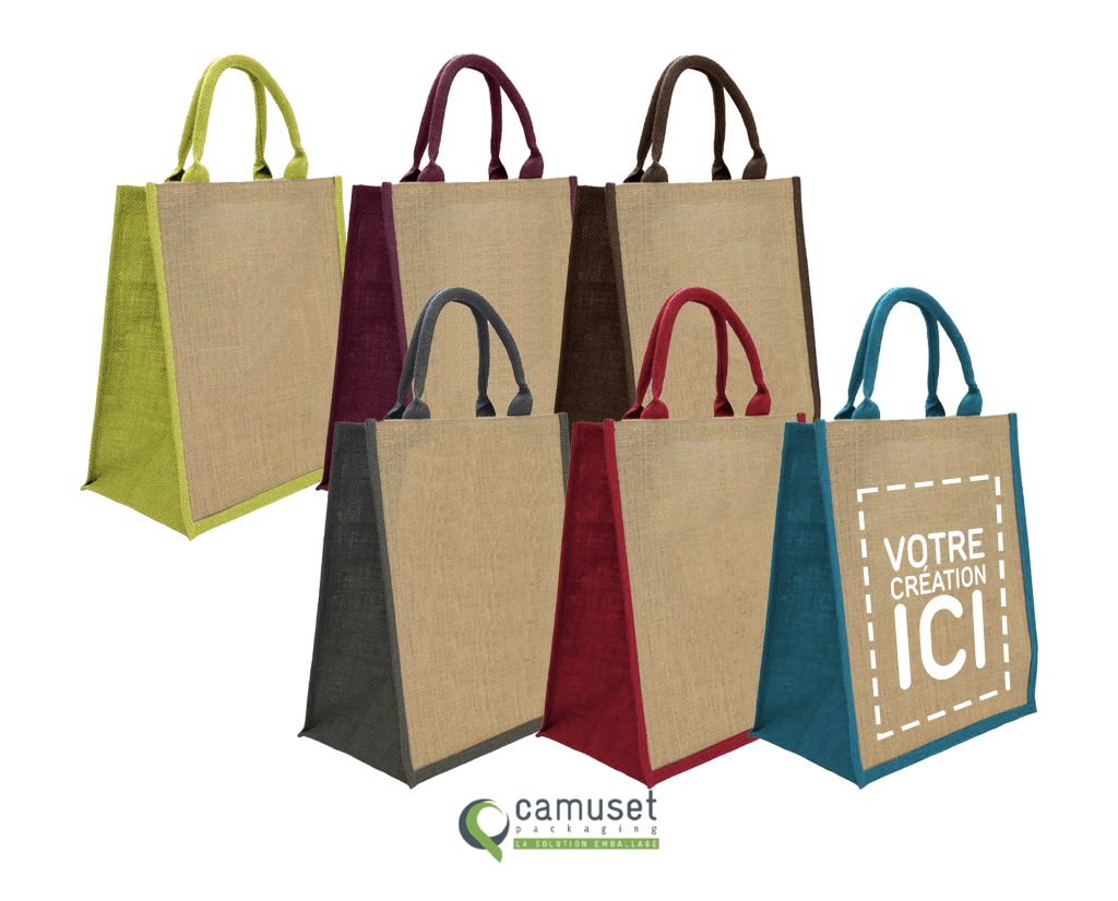 Sac cabas réutilisable en fibre naturelle "J13"
