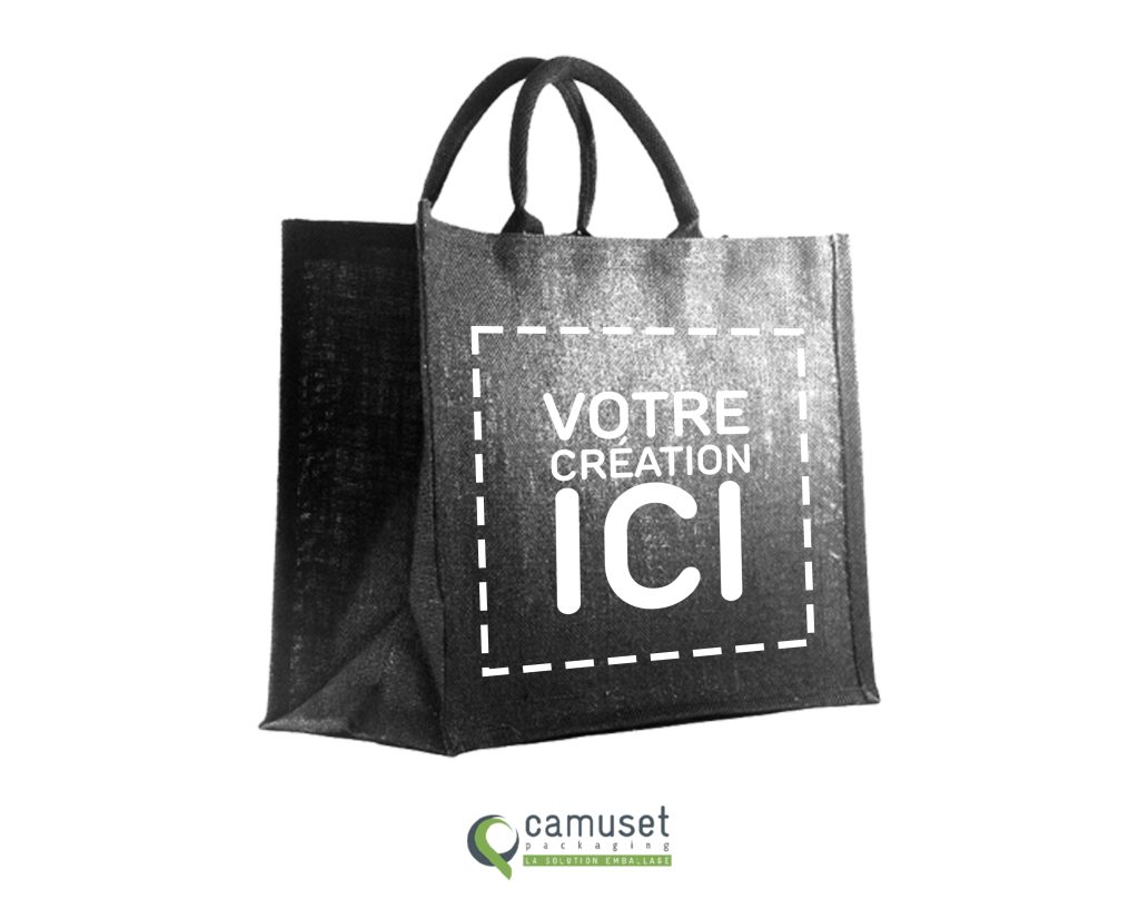 Sac cabas réutilisable en fibre naturelle "J19"