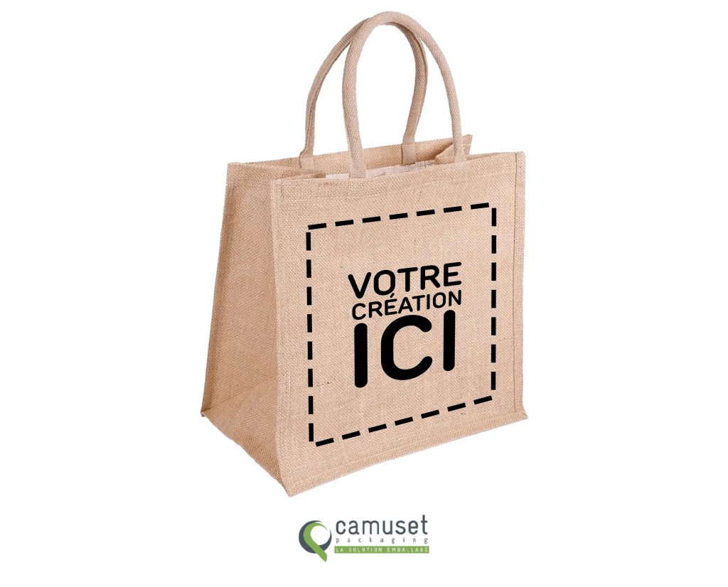 Sac cabas réutilisable en fibre naturelle "J20"