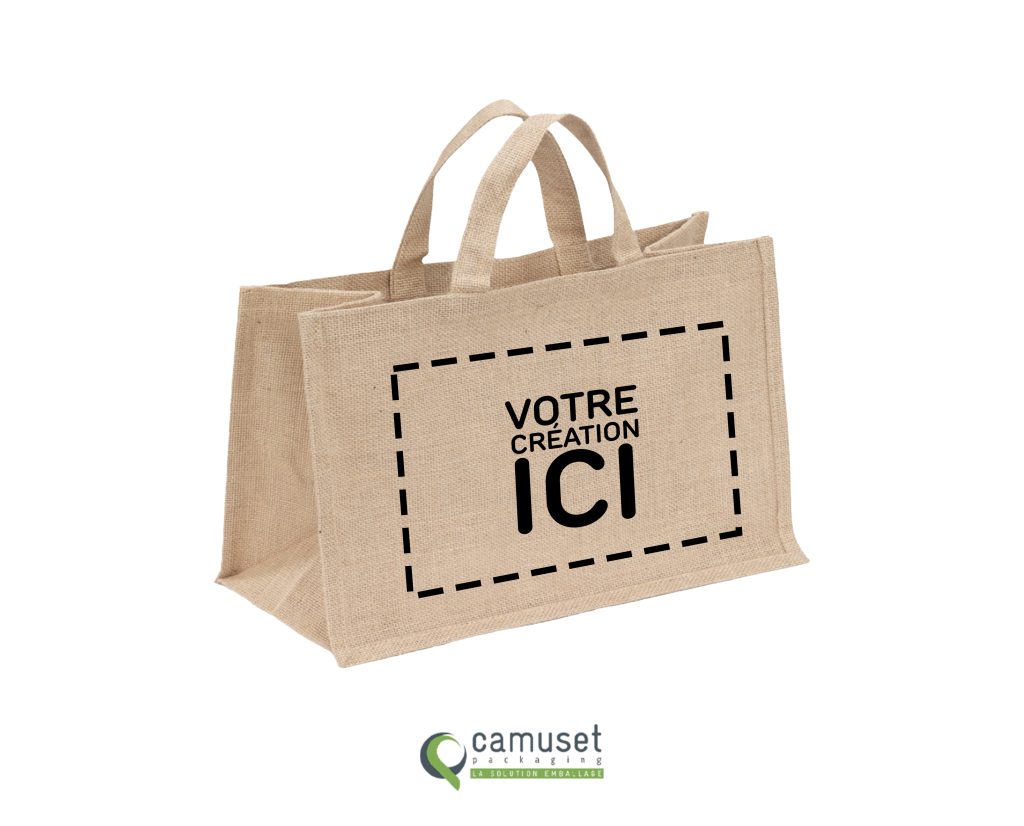 Sac cabas réutilisable en fibre naturelle "J29"