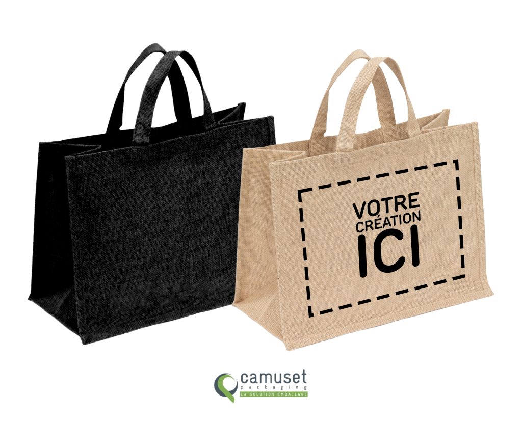 Sac cabas réutilisable en fibre naturelle "J3"