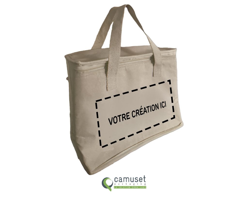 Sac cabas réutilisable isotherme en fibre naturelle "Si23"