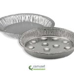 Assiette à escargots en aluminium