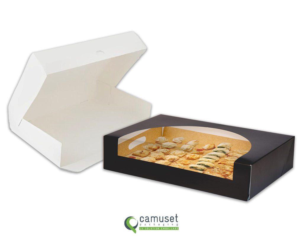 Boîte "lunch" à vitrine en carton