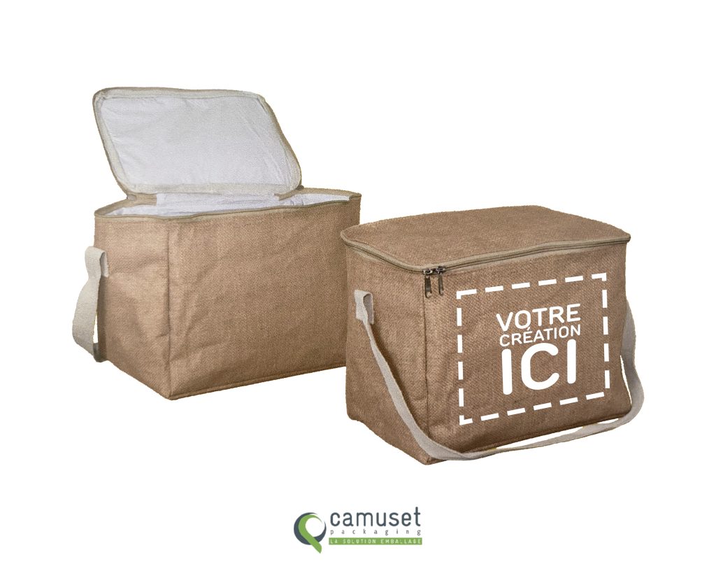 Sac cabas réutilisable isotherme en fibre naturelle "Si14"