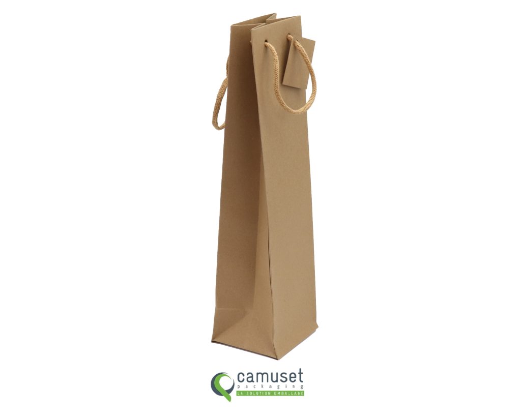 Sac kraft Jéroboam à poignées cordes