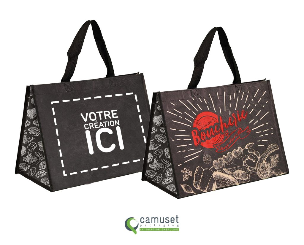 Sac cabas réutilisable métiers de la boucherie "P71"