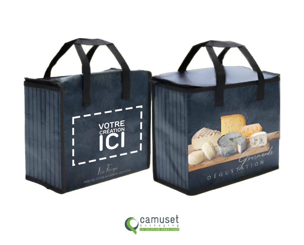 Sac réutilisable isotherme métiers de la fromagerie "Si18"