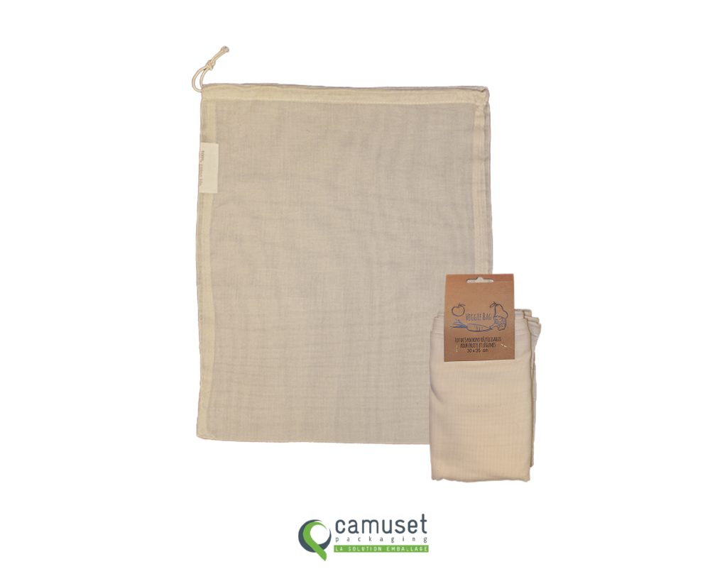 Sac réutilisable en fibre naturelle Veggie-bag "VB2"