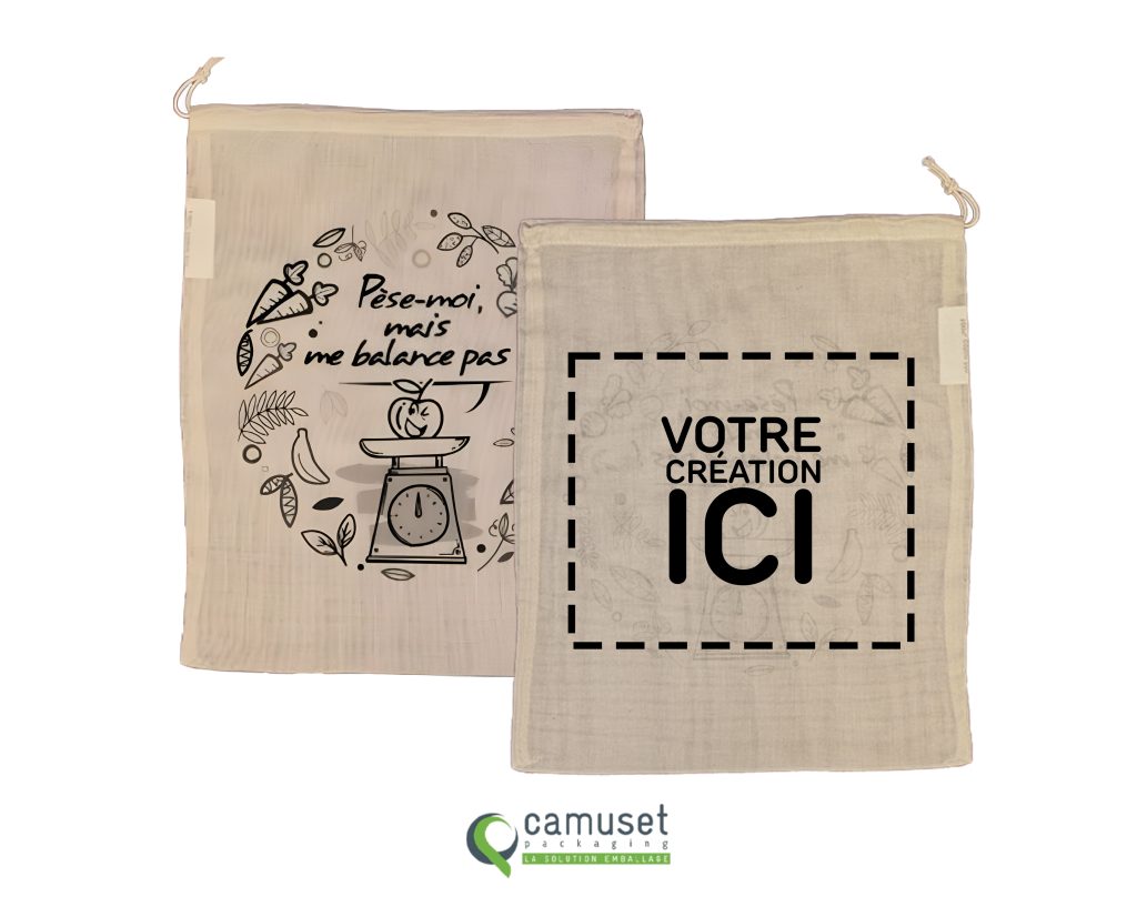 Sac réutilisable en fibre naturelle Veggie-bag "VB3"