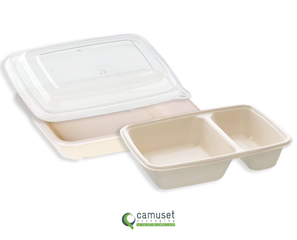 Barquette menu en fibre naturelle