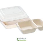 Barquette menu en fibre naturelle