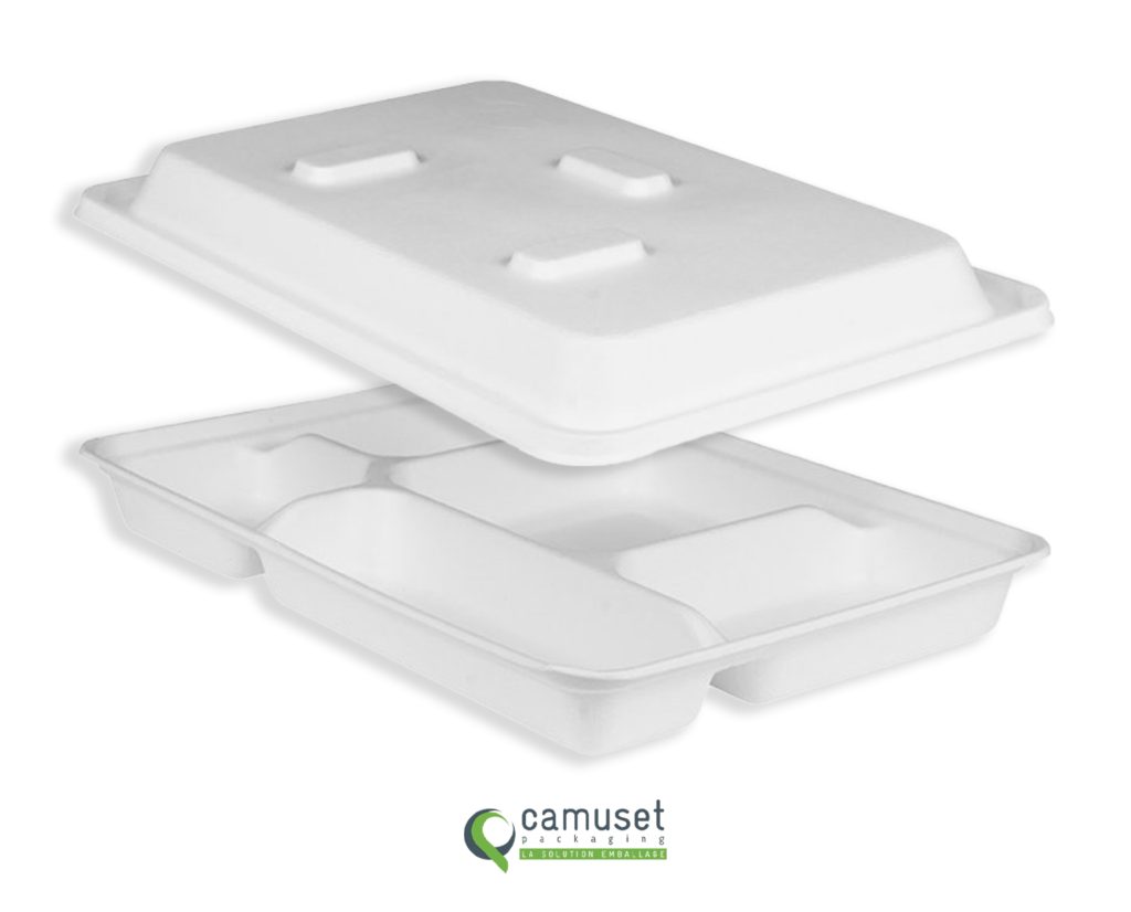 Plateau repas en fibre naturelle