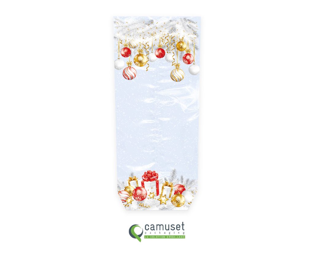 Sachet confiserie Noël à fond carton "Célébration"