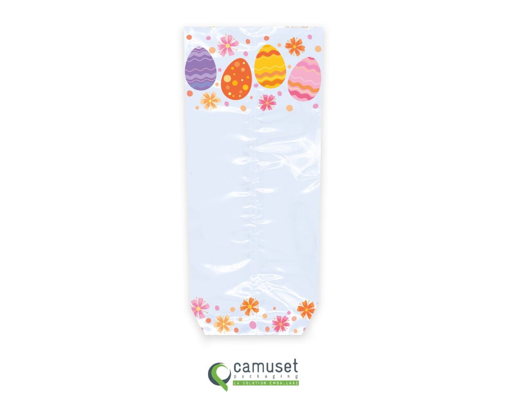 Sachet confiserie Pâques à fond carton "Fiori"