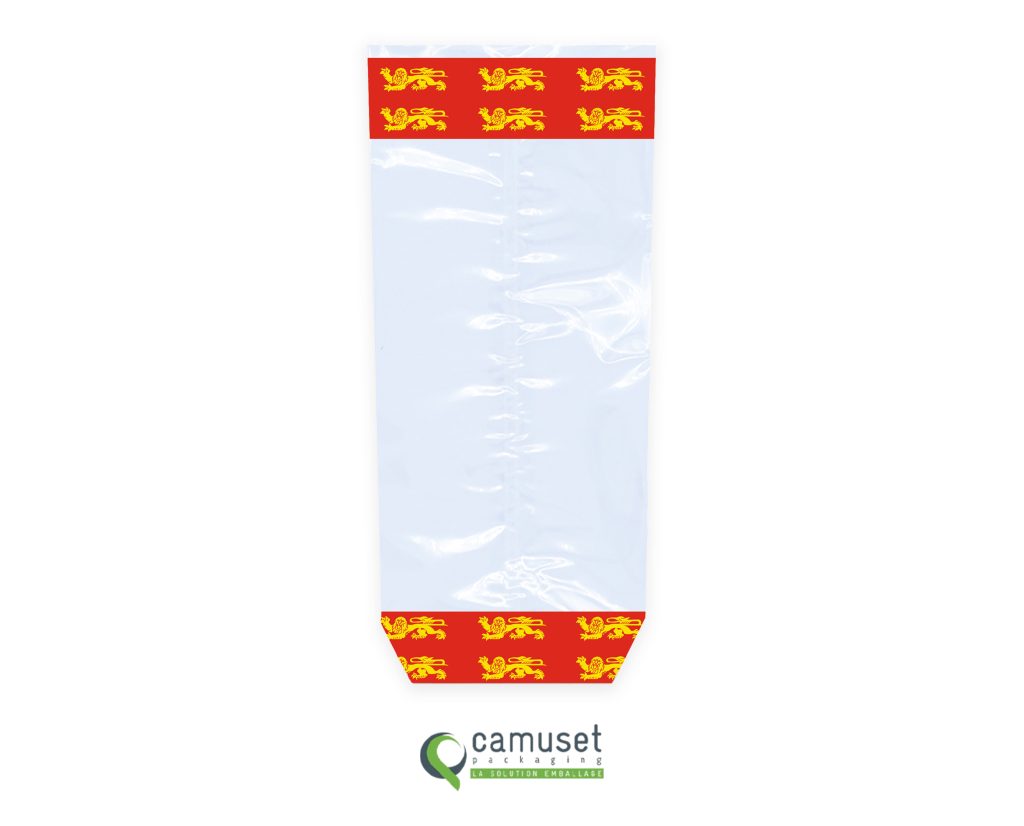 Sachet confiserie régional à fond carton "Normandie"