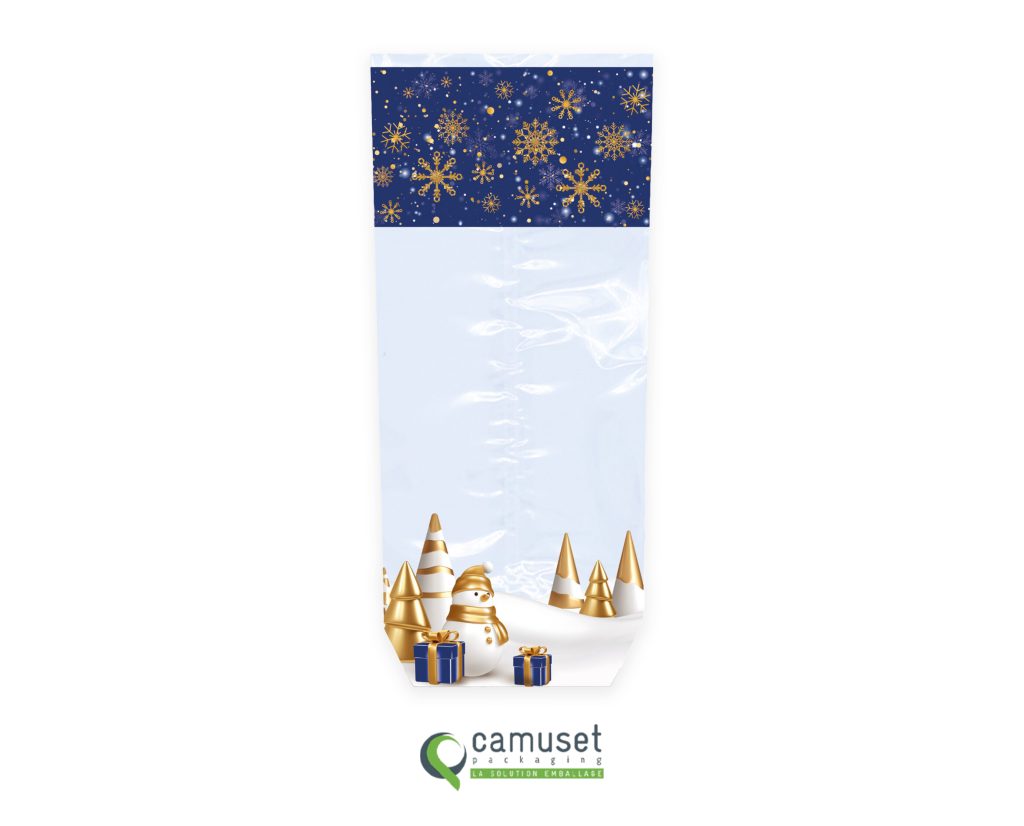 Sachet confiserie Noël à fond carton "Nuit de Noël"