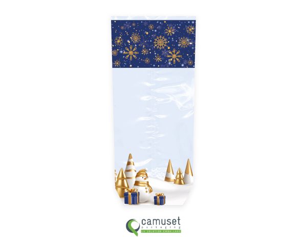 Sachet confiserie Noël à fond carton "Nuit de Noël"