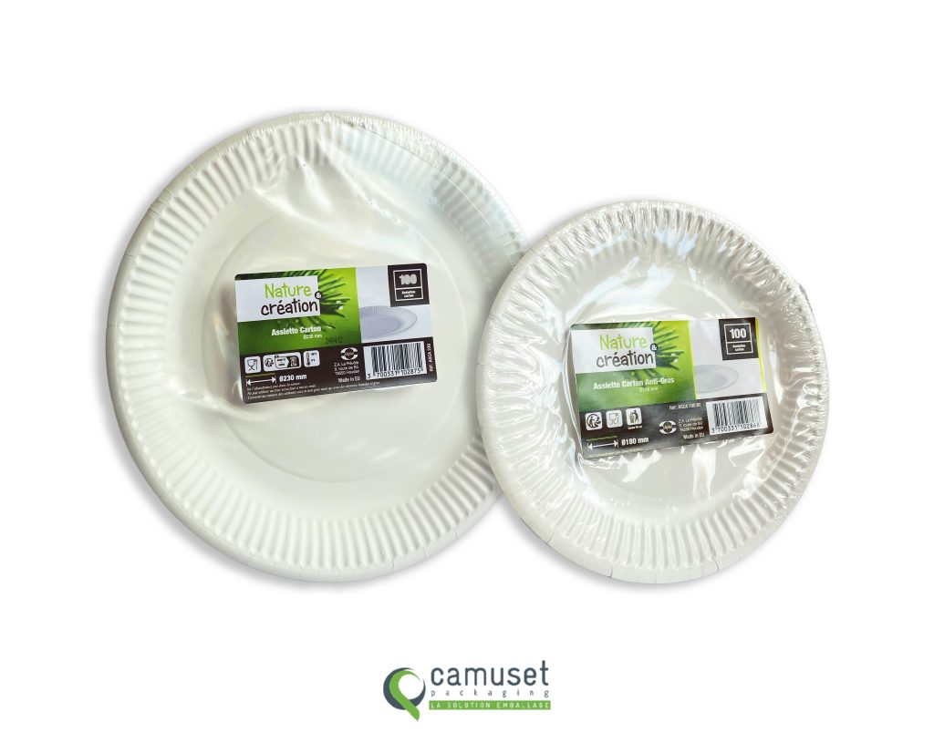 Assiette en carton