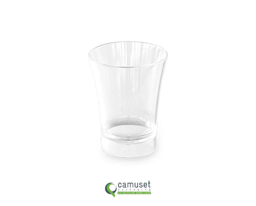 Verrine injectée évasée